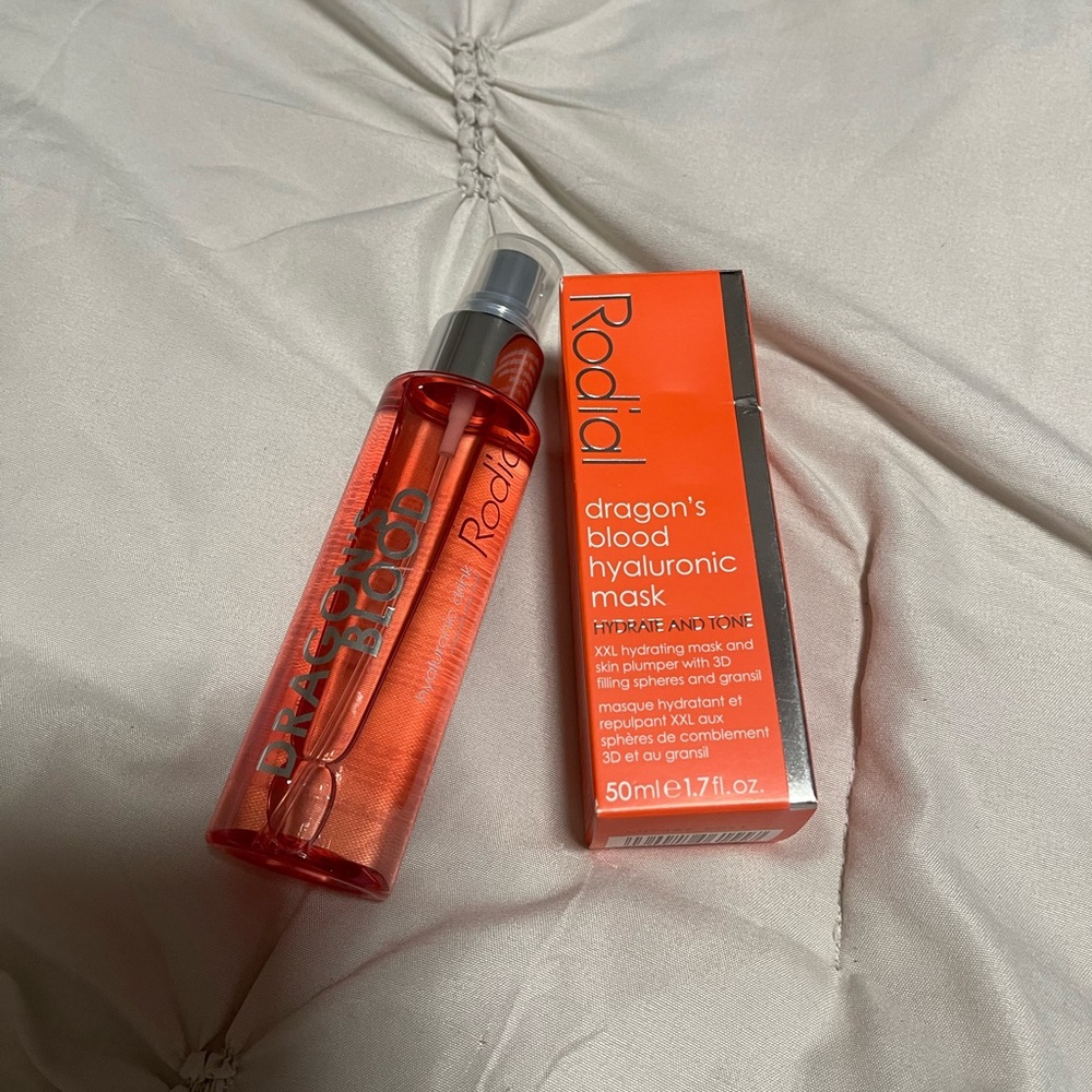 Rodial Dragon’s blood hyaluronic mask and drink